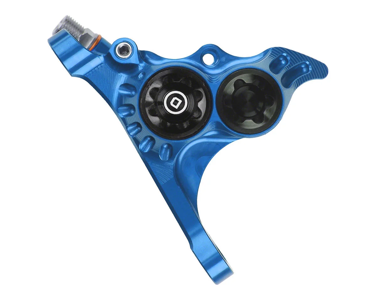 Hope RX4+ Road/Gravel Disc Brake Caliper (Blue) (Hydraulic) (Front) (Front Flat DM +20) (DOT)